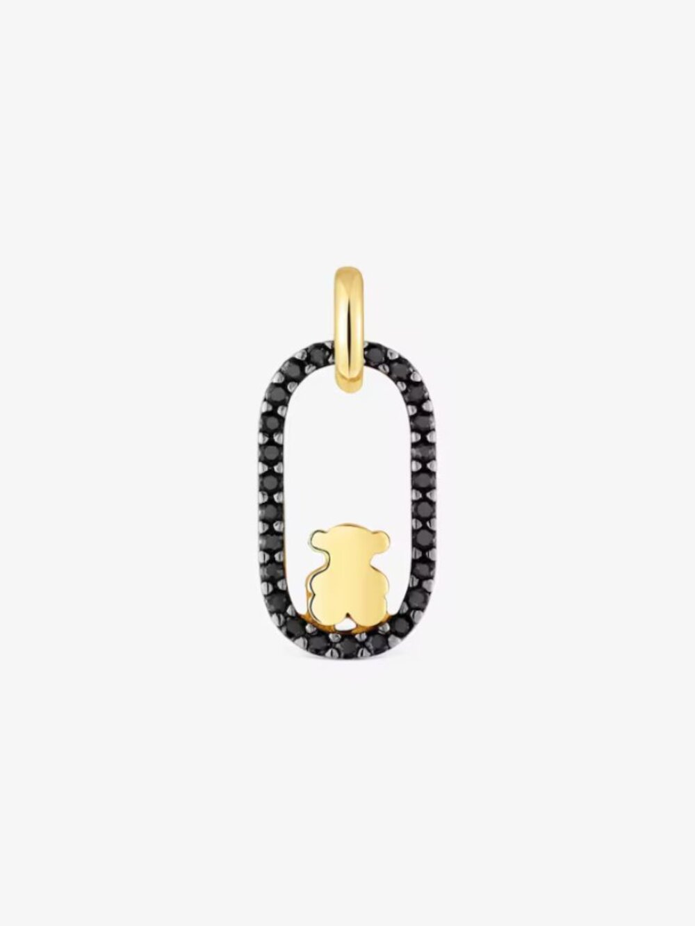 Tous Pendant with 18 kt gold plating on silver and spinels Camille